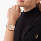  Shop Authentic Michael Kors Ritz Chronograph Rose Gold Dial Rose Gold Steel Strap Watch For Women - MK7223 - Luxxuri
