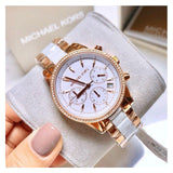  Shop Authentic Michael Kors Ritz White Dial Two Tone Steel Strap Watch for Women - MK6324 - Luxxuri