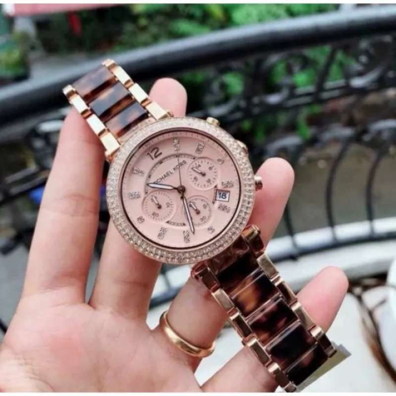  Shop Authentic Michael Kors Parker Rose Gold Dial Two Tone Steel Strap Watch for Women - MK5538 - Luxxuri