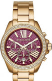  Shop Authentic Michael Kors Wren Purple Dial Gold Steel Strap Watch for Women - MK6290 - Luxxuri