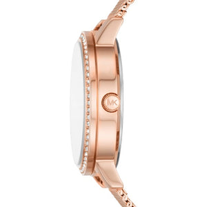  Shop Authentic Michael Kors Quartz Crystals Rose Gold Dial Rose Gold Mesh Strap Watch for Women - MKO1012 - Luxxuri