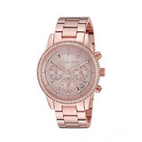  Shop Authentic Michael Kors Ritz Chronograph Rose Gold Dial Rose Gold Steel Strap Watch for Women - MK6357 - Luxxuri
