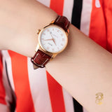  Shop Authentic Mido Baroncelli III Automatic Silver Dial Brown Leather Strap Watch For Women - M7600.2.21.8 - Luxxuri