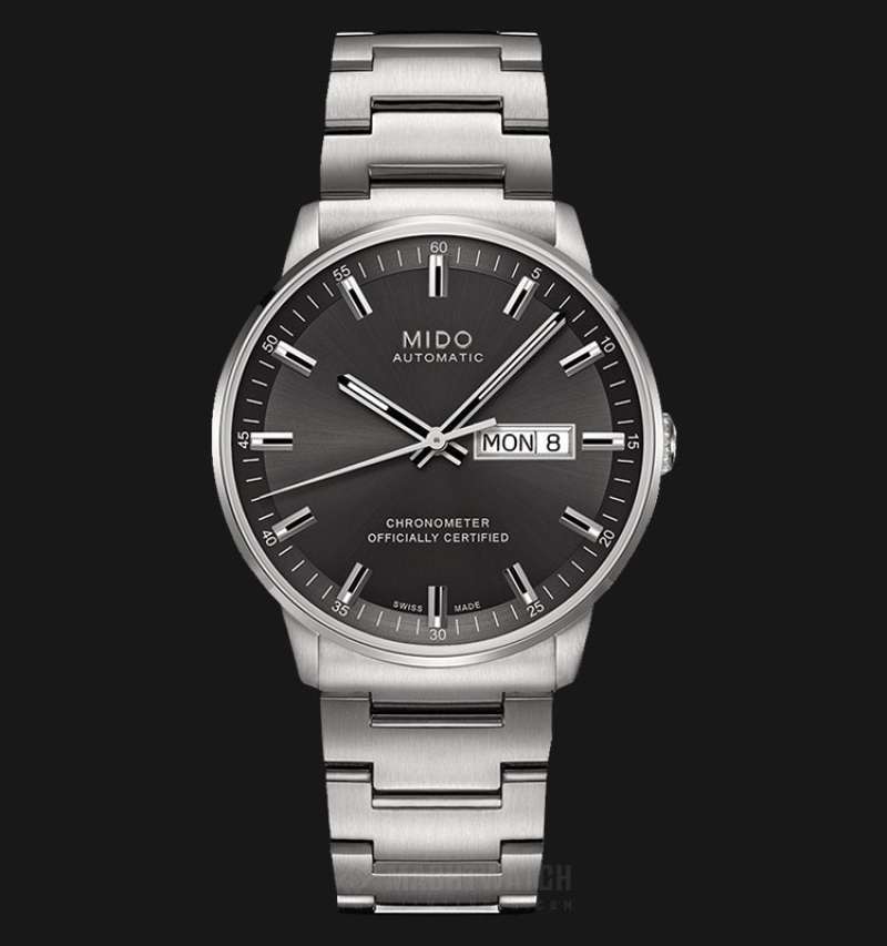  Shop Authentic Mido Commander II Automatic Chronometer Grey Dial Silver Steel Strap Watch For Men - M021.431.11.061.00 - Luxxuri