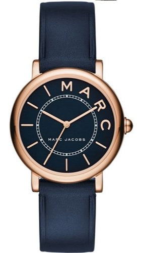  Shop Authentic Marc Jacobs Roxy Navy Blue Dial Navy Blue Leather Strap Watch for Women - MJ1539 - Luxxuri