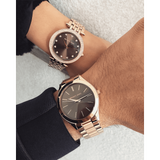  Shop Authentic Michael Kors Darci Brown Dial Rose Gold Stainless Steel Strap Watch for Women - MK3217 - Luxxuri