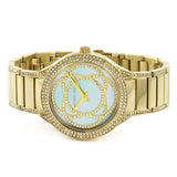  Shop Authentic Michael Kors Kerry Mother of Pearl Dial Gold Steel Strap Watch for Women - MK3481 - Luxxuri