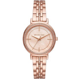  Shop Authentic Michael Kors Cinthia Mother of Pearl Rose Gold Dial Rose Gold Steel Strap Watch for Women - MK3643 - Luxxuri