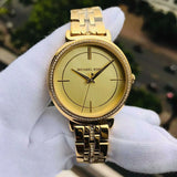  Shop Authentic Michael Kors Cinthia Quartz Gold Dial Gold Steel Strap Watch For Women - MK3681 - Luxxuri