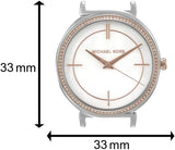  Shop Authentic Michael Kors Cinthia Mother of Pearl Dial Two Tone Steel Strap Watch For Women - MK3831 - Luxxuri