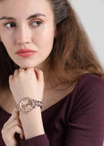  Shop Authentic Michael Kors Sofie Quartz Rose Gold Dial Rose Gold Steel Strap Watch For Women - MK3882 - Luxxuri