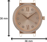  Shop Authentic Michael Kors Sofie Quartz Rose Gold Dial Rose Gold Steel Strap Watch For Women - MK3882 - Luxxuri