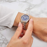  Shop Authentic Michael Kors Lauryn Quartz Blue Dial Two Tone Steel Strap Watch For Women - MK3929 - Luxxuri