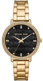  Shop Authentic Michael Kors Pyper Three-Hand Black Dial Gold Steel Strap Watch For Women - MK4593 - Luxxuri
