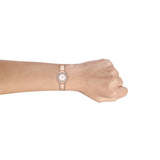  Shop Authentic Michael Kors Sylvia Mother Of Pearl Dial Rose Gold Steel Strap Watch for Women - MK4656 - Luxxuri
