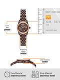 Shop Authentic Michael Kors Lexington Three-Hand Brown Dial Brown Steel Strap Watch for Women - MK4844 - Luxxuri