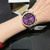  Shop Authentic Michael Kors Parker Chronograph Purple Dial Two Tone Steel Strap Watch For Women - MK6108 - Luxxuri