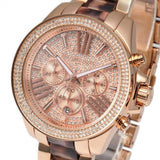  Shop Authentic Michael Kors Wren Diamonds Rose Gold Dial Two Tone Steel Strap Watch for Women - MK6159 - Luxxuri