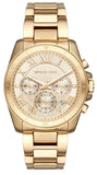  Shop Authentic Michael Kors Brecken Chronograph Gold Dial Gold Steel Strap Watch For Women - MK6366 - Luxxuri