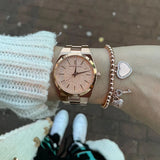  Shop Authentic Michael Kors Channing Quartz Rose Gold Dial Rose Gold Steel Strap Watch For Women - MK6624 - Luxxuri