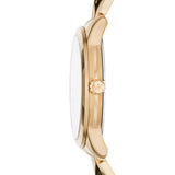  Shop Authentic Michael Kors Petite Runway Mercer Blue Dial Gold Steel Strap Watch For Women - MK6673 - Luxxuri