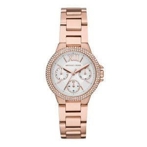 Shop Authentic Michael Kors Camille Multifunction White Dial Rose Gold Steel Strap Watch For Women - MK6845 - Luxxuri
