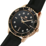  Shop Authentic Michael Kors Runway Quartz Black Dial Black Silicone Strap Watch For Women - MK6852 - Luxxuri