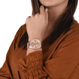  Shop Authentic Michael Kors Ritz Analog Crystals Silver Dial Rose Gold Steel Strap Watch for Women - MK6863 - Luxxuri