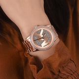  Shop Authentic Michael Kors Ritz Analog Crystals Silver Dial Rose Gold Steel Strap Watch for Women - MK6863 - Luxxuri