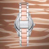  Shop Authentic Michael Kors Layton Three Hand Pink Dial Two Tone Steel Strap Watch For Women - MK6894 - Luxxuri