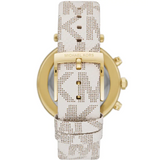  Shop Authentic Michael Kors Parker Chronograph White Dial White Leather Strap Watch For Women - MK6916 - Luxxuri
