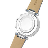  Shop Authentic Michael Kors Parker Silver Dial Blue Leather Strap Watch For Women - MK6936 - Luxxuri
