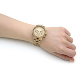  Shop Authentic Michael Kors Ritz Chronograph Gold Dial Gold Steel Strap Watch For Women - MK6937 - Luxxuri