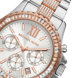  Shop Authentic Michael Kors Everest Chronograph Silver Dial Two Tone Steel Strap Watch For Women - MK6975 - Luxxuri