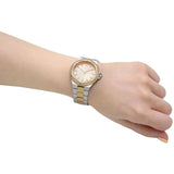  Shop Authentic Michael Kors Lennox Three-Hand Gold Dial Two Tone Steel Strap Watch For Women  - MK6988 - Luxxuri