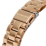  Shop Authentic Michael Kors Lennox Three Hand Rose Gold Dial Rose Gold Steel Strap Watch For Women - MK7230 - Luxxuri