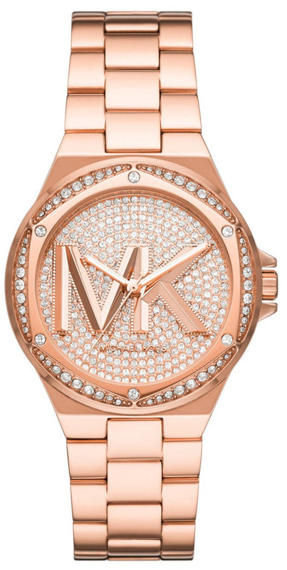  Shop Authentic Michael Kors Lennox Three Hand Rose Gold Dial Rose Gold Steel Strap Watch For Women - MK7230 - Luxxuri