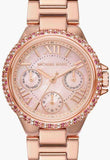  Shop Authentic Michael Kors Mini Camille Multifunction Rose Gold Dial Rose Gold Steel Strap Watch For Women - MK7273 - Luxxuri