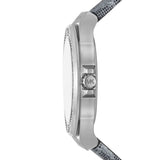  Shop Authentic Michael Kors Lennox Quartz Black Dial Grey Leather Strap Watch For Women - MK7309 - Luxxuri