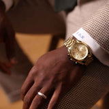  Shop Authentic Michael Kors Lexington Gold Dial Gold Steel Strap Watch for Men - MK8281 - Luxxuri