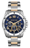  Shop Authentic Michael Kors Brecken Chronograph Blue Dial Two Tone Steel Strap Watch For Men - MK8437 - Luxxuri
