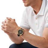  Shop Authentic Michael Kors Brecken Chronograph Black Dial Brown Leather Strap Watch For Men - MK8849 - Luxxuri