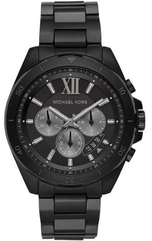  Shop Authentic Michael Kors Brecken Chronograph Black Dial Black Steel Strap Watch For Men - MK8858 - Luxxuri