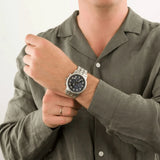  Shop Authentic Michael Kors Hutton Chronograph Blue Dial Blue Steel Strap Watch For Men - MK8952 - Luxxuri