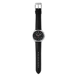  Shop Authentic Michael Kors Sullivan Chronograph Black Dial Black Leather Strap Watch For Men - MK8997 - Luxxuri