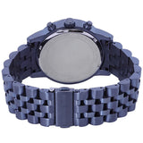  Shop Authentic Michael Kors Hutton Chronograph Blue Dial Blue Steel Strap Watch For Men - MK9088 - Luxxuri