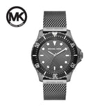  Shop Authentic Michael Kors Everest Quartz Grey Dial Grey Mesh Bracelet Watch For Men - MK9093 - Luxxuri