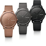 Shop Authentic Calvin Klein Minimal Quartz Pink Gold Dial Pink Gold Mesh Bracelet Watch for Men - K3M11TFK - Luxxuri