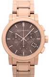  Shop Authentic Burberry The City Grey Dial Rose Gold Steel Strap Unisex Watch - BU9754 - Luxxuri