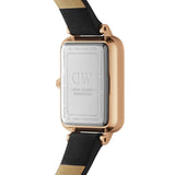  Shop Authentic Daniel Wellington Quadro White Dial Black Leather Strap Watch For Women - DW00100434 - Luxxuri